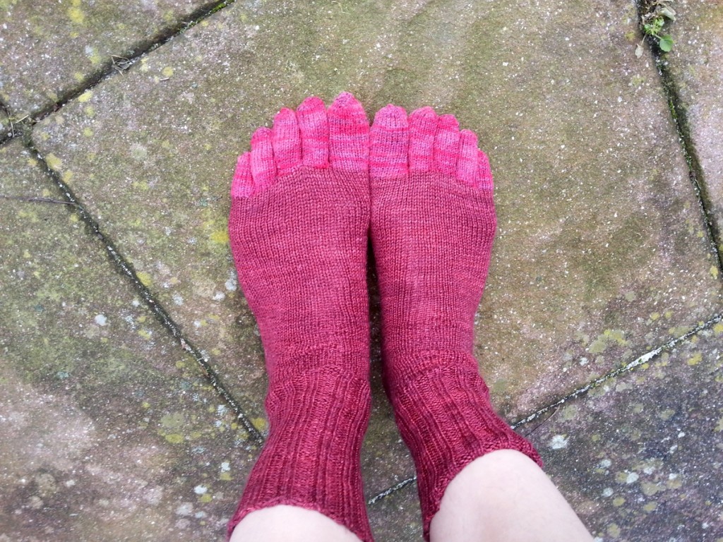 Knitted Socks Toe Shaping