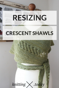Resizing Crescent Shawls - Adjustable Crescent Shawls