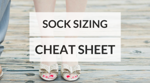 Sock Sizing Cheatsheet