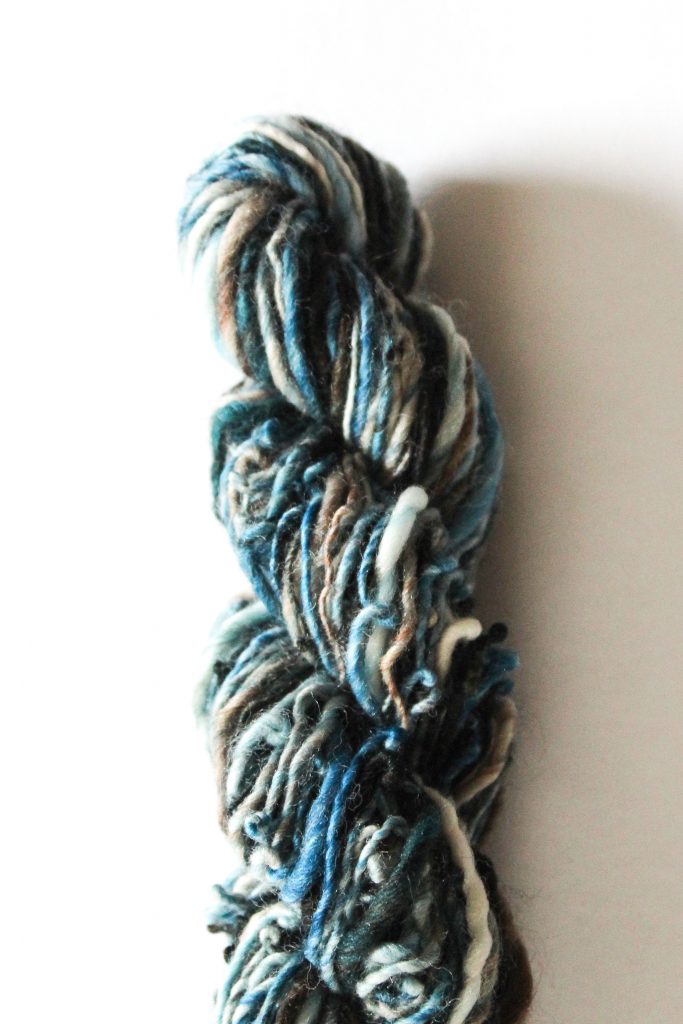 Knitting with hand spun yarns