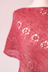 Powder Pink Cornucopia Shawl