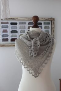 Cell Vortex shawl knitting pattern