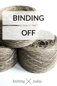 Knitting bind off #365DSK