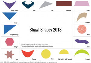 Knitted shawl shapes 2018