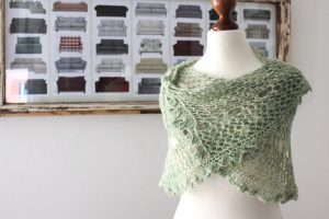 Green Linen Shawl (Knitting Plant Anatomy 2)