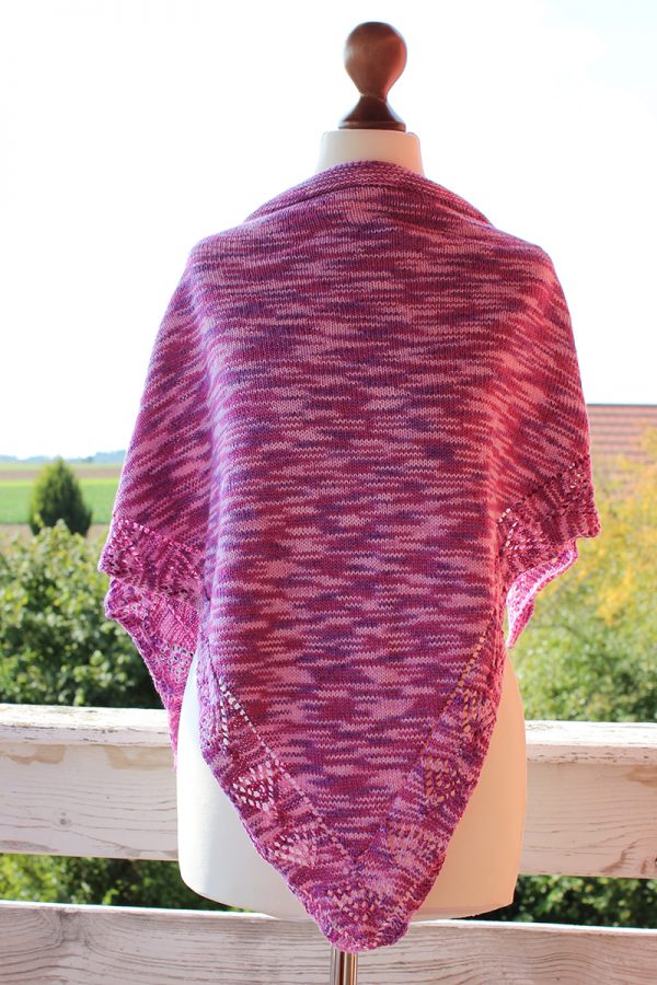 Progress shawl knitting pattern