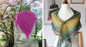 Two new shawl knitting patterns