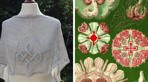 Undosa undulata shawl knitting pattern